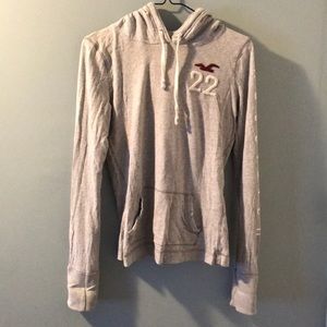 Grey hollister light sweater